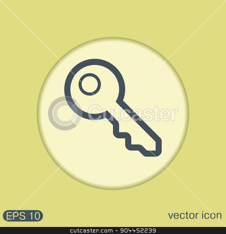 To use this stock image in your creative project, please select the size you need over to the right and click the "Add to Cart" button.
Your downloaded image will come with the Cutcaster watermark removed so don’t worry about the watermark you see on this page. key symbol icon stock vector clipart, key icon sign by LittleCuckoo