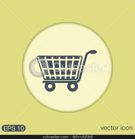 To use this stock image in your creative project, please select the size you need over to the right and click the "Add to Cart" button.
Your downloaded image will come with the Cutcaster watermark removed so don’t worry about the watermark you see on this page. shopping cart icon. vextor illustration stock vector clipart, shopping cart icon. vextor illustration. cart online store, Internet shop. basket shopping by LittleCuckoo