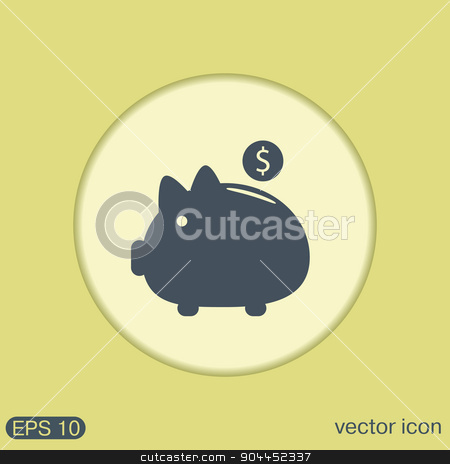 To use this stock image in your creative project, please select the size you need over to the right and click the "Add to Cart" button.
Your downloaded image will come with the Cutcaster watermark removed so don’t worry about the watermark you see on this page. piggy bank. symbol of money stock vector clipart, piggy bank. symbol of money by LittleCuckoo