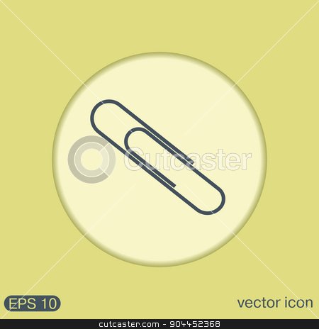 To use this stock image in your creative project, please select the size you need over to the right and click the "Add to Cart" button.
Your downloaded image will come with the Cutcaster watermark removed so don’t worry about the watermark you see on this page. paper clip icon, a symbol of office stock vector clipart, paper clip icon, a symbol of office by LittleCuckoo