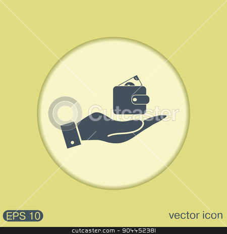 To use this stock image in your creative project, please select the size you need over to the right and click the "Add to Cart" button.
Your downloaded image will come with the Cutcaster watermark removed so don’t worry about the watermark you see on this page. hand holding a purse sign. symbol icon purse and dollar. money in your wallet stock vector clipart, hand holding a purse sign. symbol icon purse and dollar. money in your wallet by LittleCuckoo