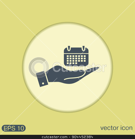 To use this stock image in your creative project, please select the size you need over to the right and click the "Add to Cart" button.
Your downloaded image will come with the Cutcaster watermark removed so don’t worry about the watermark you see on this page. hand holding a calendar stock vector clipart, hand holding a calendar sign by LittleCuckoo