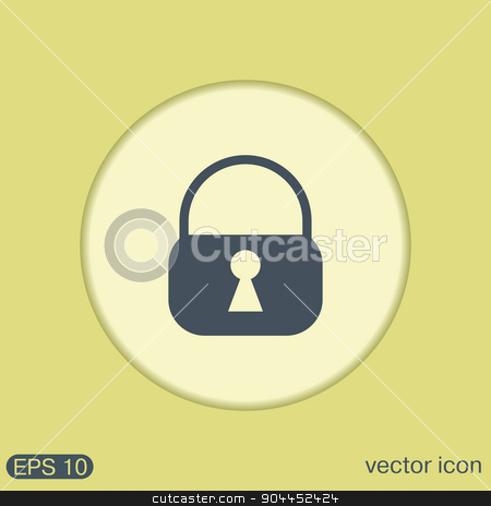 To use this stock image in your creative project, please select the size you need over to the right and click the "Add to Cart" button.
Your downloaded image will come with the Cutcaster watermark removed so don’t worry about the watermark you see on this page. padlock icon stock vector clipart, padlock symbol icon by LittleCuckoo