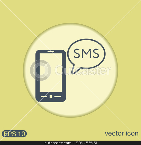 To use this stock image in your creative project, please select the size you need over to the right and click the "Add to Cart" button.
Your downloaded image will come with the Cutcaster watermark removed so don’t worry about the watermark you see on this page. smartphone with cloud of sms dialogue. stock vector clipart, smartphone with the symbol of cloud of sms dialogue by LittleCuckoo