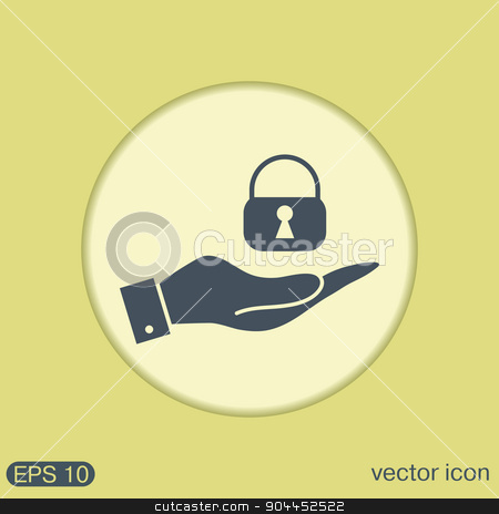To use this stock image in your creative project, please select the size you need over to the right and click the "Add to Cart" button.
Your downloaded image will come with the Cutcaster watermark removed so don’t worry about the watermark you see on this page. hand holding a padlock stock vector clipart, hand holding a padlock symbol by LittleCuckoo