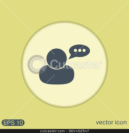 To use this stock image in your creative project, please select the size you need over to the right and click the "Add to Cart" button.
Your downloaded image will come with the Cutcaster watermark removed so don’t worry about the watermark you see on this page. character avatar dialogue. stock vector clipart, character avatar dialogue sign. man speak icon by LittleCuckoo