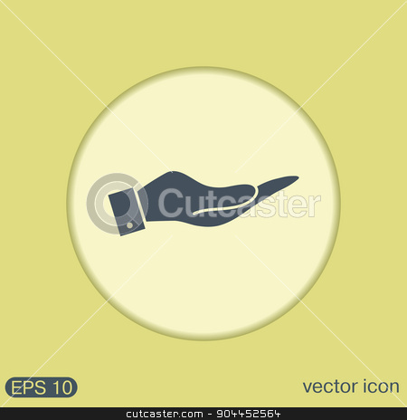 To use this stock image in your creative project, please select the size you need over to the right and click the "Add to Cart" button.
Your downloaded image will come with the Cutcaster watermark removed so don’t worry about the watermark you see on this page. Hand icon stock vector clipart, Hand icon by LittleCuckoo