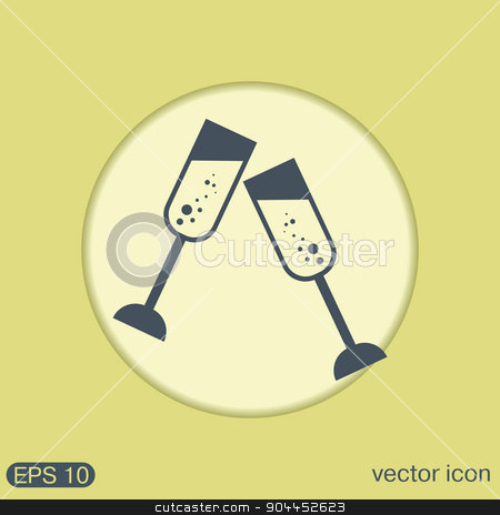 To use this stock image in your creative project, please select the size you need over to the right and click the "Add to Cart" button.
Your downloaded image will come with the Cutcaster watermark removed so don’t worry about the watermark you see on this page. champagne glass icon stock vector clipart, champagne glass icon by LittleCuckoo