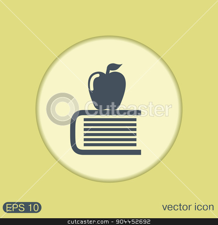 To use this stock image in your creative project, please select the size you need over to the right and click the "Add to Cart" button.
Your downloaded image will come with the Cutcaster watermark removed so don’t worry about the watermark you see on this page. Book with apple icon. Education sign stock vector clipart, Books tower with apple icon. Education sign by LittleCuckoo