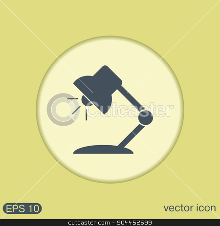 To use this stock image in your creative project, please select the size you need over to the right and click the "Add to Cart" button.
Your downloaded image will come with the Cutcaster watermark removed so don’t worry about the watermark you see on this page. Table lamp. Symbol office or school. stock vector clipart, Table lamp. Symbol office or school. by LittleCuckoo