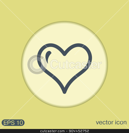To use this stock image in your creative project, please select the size you need over to the right and click the "Add to Cart" button.
Your downloaded image will come with the Cutcaster watermark removed so don’t worry about the watermark you see on this page. heart symbol stock vector clipart, heart icon sign. valentine icon by LittleCuckoo