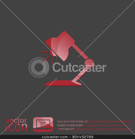 To use this stock image in your creative project, please select the size you need over to the right and click the "Add to Cart" button.
Your downloaded image will come with the Cutcaster watermark removed so don’t worry about the watermark you see on this page. Table lamp. Symbol office or school. stock vector clipart, Table lamp. Symbol office or school. by LittleCuckoo