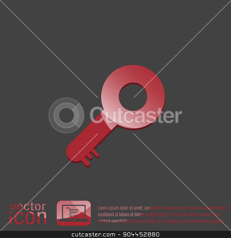 To use this stock image in your creative project, please select the size you need over to the right and click the "Add to Cart" button.
Your downloaded image will come with the Cutcaster watermark removed so don’t worry about the watermark you see on this page. key symbol icon stock vector clipart, key icon sign by LittleCuckoo