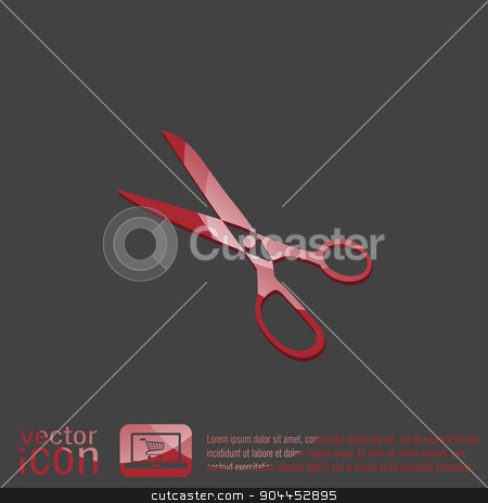 To use this stock image in your creative project, please select the size you need over to the right and click the "Add to Cart" button.
Your downloaded image will come with the Cutcaster watermark removed so don’t worry about the watermark you see on this page. Icon scissors. sewing and fashion. stock vector clipart, Icon scissors. sewing and fashion. by LittleCuckoo