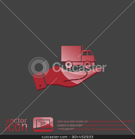 To use this stock image in your creative project, please select the size you need over to the right and click the "Add to Cart" button.
Your downloaded image will come with the Cutcaster watermark removed so don’t worry about the watermark you see on this page. hand holding a Truck. Logistic icon. symbol icon laden truck. carriage of the goods or things stock vector clipart, hand holding a Truck. Logistic icon. Transportation symbol. symbol icon laden truck. carriage of the goods or things by LittleCuckoo