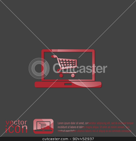To use this stock image in your creative project, please select the size you need over to the right and click the "Add to Cart" button.
Your downloaded image will come with the Cutcaster watermark removed so don’t worry about the watermark you see on this page. laptop with symbol shopping cart stock vector clipart, notebook with symbol shopping cart by LittleCuckoo