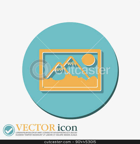 To use this stock image in your creative project, please select the size you need over to the right and click the "Add to Cart" button.
Your downloaded image will come with the Cutcaster watermark removed so don’t worry about the watermark you see on this page. picture, image. stock vector clipart, picture, image icon. art sign by LittleCuckoo