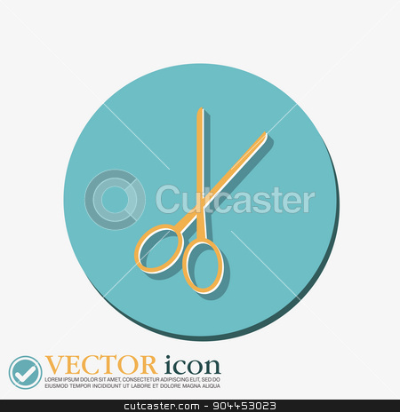 To use this stock image in your creative project, please select the size you need over to the right and click the "Add to Cart" button.
Your downloaded image will come with the Cutcaster watermark removed so don’t worry about the watermark you see on this page. scissors. barbershop stock vector clipart, scissors sign. barbershop. symbol of hair and beauty salon by LittleCuckoo