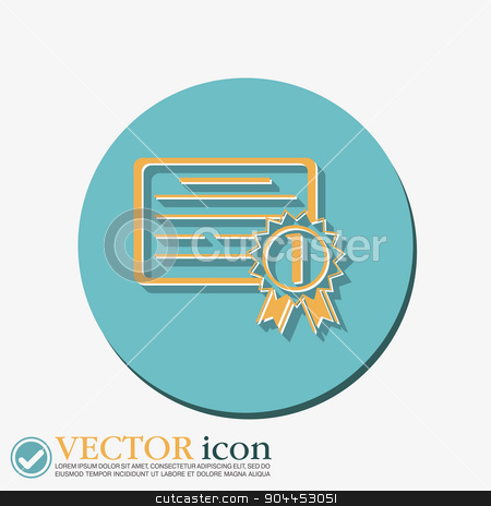 To use this stock image in your creative project, please select the size you need over to the right and click the "Add to Cart" button.
Your downloaded image will come with the Cutcaster watermark removed so don’t worry about the watermark you see on this page. diploma for the first place stock vector clipart, diploma for the first place. Education sign, symbol icon college or institute. graduation by LittleCuckoo