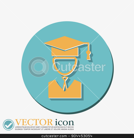 To use this stock image in your creative project, please select the size you need over to the right and click the "Add to Cart" button.
Your downloaded image will come with the Cutcaster watermark removed so don’t worry about the watermark you see on this page. graduate hat avatar. symbol icon college or institute. graduation stock vector clipart, graduate hat avatar sign. the head of the student learner. Education sign, symbol icon college or institute. graduation by LittleCuckoo