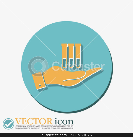 To use this stock image in your creative project, please select the size you need over to the right and click the "Add to Cart" button.
Your downloaded image will come with the Cutcaster watermark removed so don’t worry about the watermark you see on this page. hand holding a bulb or beaker. stock vector clipart, hand holding a bulb or beaker. symbol icon of medicine or chemistry . the study of science by LittleCuckoo