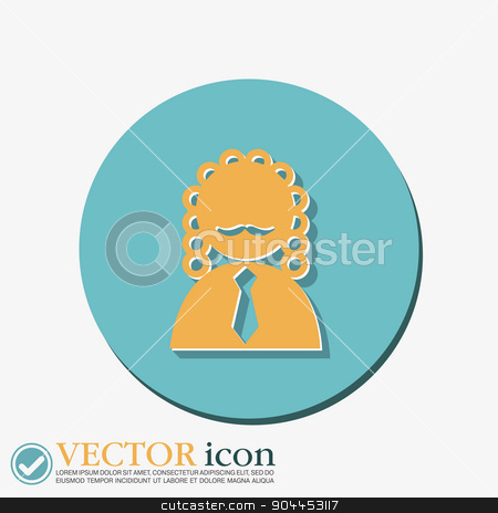 To use this stock image in your creative project, please select the size you need over to the right and click the "Add to Cart" button.
Your downloaded image will come with the Cutcaster watermark removed so don’t worry about the watermark you see on this page. judge icon avatar. symbol of justice stock vector clipart, judge icon avatar. symbol of justice by LittleCuckoo