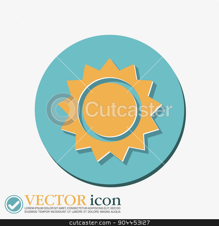 To use this stock image in your creative project, please select the size you need over to the right and click the "Add to Cart" button.
Your downloaded image will come with the Cutcaster watermark removed so don’t worry about the watermark you see on this page. weather icon. sun stock vector clipart, weather icon. sun by LittleCuckoo