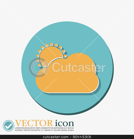 To use this stock image in your creative project, please select the size you need over to the right and click the "Add to Cart" button.
Your downloaded image will come with the Cutcaster watermark removed so don’t worry about the watermark you see on this page. weather icon, sun behind the cloud with rain. stock vector clipart, weather icon, sun behind the cloud with rain. by LittleCuckoo