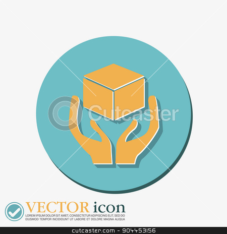 To use this stock image in your creative project, please select the size you need over to the right and click the "Add to Cart" button.
Your downloaded image will come with the Cutcaster watermark removed so don’t worry about the watermark you see on this page. hands holding box logistic icon stock vector clipart, hands holding box logistic icon by LittleCuckoo