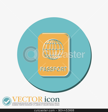 To use this stock image in your creative project, please select the size you need over to the right and click the "Add to Cart" button.
Your downloaded image will come with the Cutcaster watermark removed so don’t worry about the watermark you see on this page. international passport. Symbol of travel . Icon personal document stock vector clipart, international passport icon. Symbol of travel . Icon personal document by LittleCuckoo
