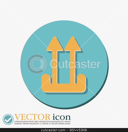 To use this stock image in your creative project, please select the size you need over to the right and click the "Add to Cart" button.
Your downloaded image will come with the Cutcaster watermark removed so don’t worry about the watermark you see on this page. Fragile symbol, arrow up. logistic icon. stock vector clipart, Fragile symbol, arrow up. logistic icon. by LittleCuckoo