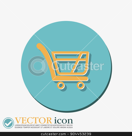 To use this stock image in your creative project, please select the size you need over to the right and click the "Add to Cart" button.
Your downloaded image will come with the Cutcaster watermark removed so don’t worry about the watermark you see on this page. shopping cart icon. vextor illustration stock vector clipart, shopping cart icon. vextor illustration. cart online store, Internet shop. basket shopping by LittleCuckoo