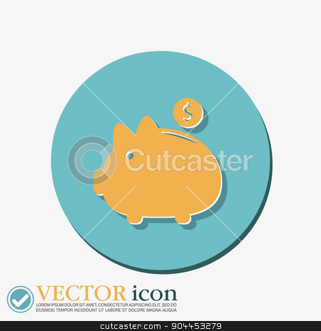 To use this stock image in your creative project, please select the size you need over to the right and click the "Add to Cart" button.
Your downloaded image will come with the Cutcaster watermark removed so don’t worry about the watermark you see on this page. piggy bank. symbol of money stock vector clipart, piggy bank. symbol of money by LittleCuckoo