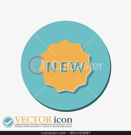 To use this stock image in your creative project, please select the size you need over to the right and click the "Add to Cart" button.
Your downloaded image will come with the Cutcaster watermark removed so don’t worry about the watermark you see on this page. label new. symbol of the new icon . novelty stock vector clipart, label new sign symbol of the new icon . novelty by LittleCuckoo