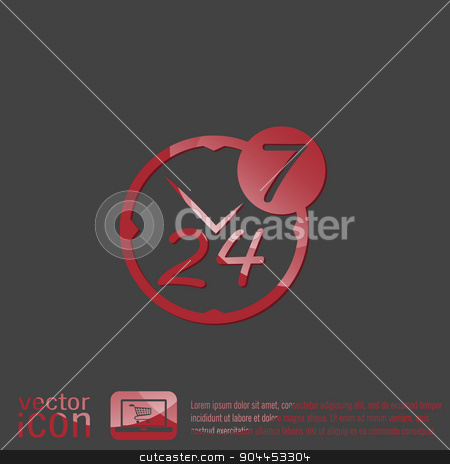 To use this stock image in your creative project, please select the size you need over to the right and click the "Add to Cart" button.
Your downloaded image will come with the Cutcaster watermark removed so don’t worry about the watermark you see on this page. character 24 7. open 24 hours a day and 7 days a week icons stock vector clipart, 24 7 icon. open 24 hours a day and 7 days a week icons by LittleCuckoo