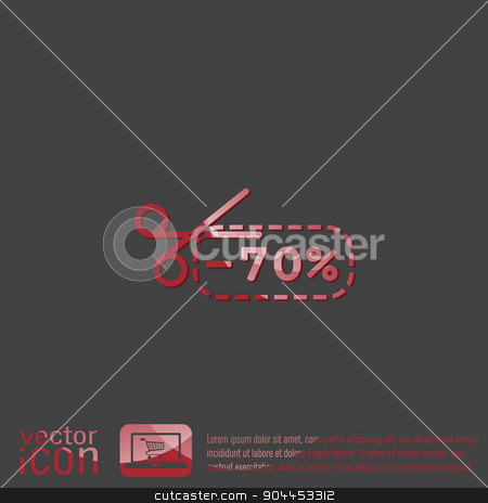 To use this stock image in your creative project, please select the size you need over to the right and click the "Add to Cart" button.
Your downloaded image will come with the Cutcaster watermark removed so don’t worry about the watermark you see on this page. discount coupon with scissors. symbol icon discounts on merchandise stock vector clipart, discount coupon with scissors sign. symbol icon discounts on merchandise by LittleCuckoo