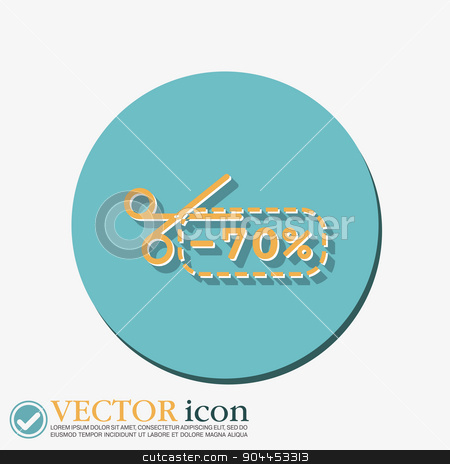 To use this stock image in your creative project, please select the size you need over to the right and click the "Add to Cart" button.
Your downloaded image will come with the Cutcaster watermark removed so don’t worry about the watermark you see on this page. discount coupon with scissors. symbol icon discounts on merchandise stock vector clipart, discount coupon with scissors sign. symbol icon discounts on merchandise by LittleCuckoo