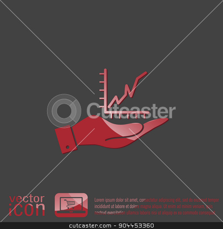 To use this stock image in your creative project, please select the size you need over to the right and click the "Add to Cart" button.
Your downloaded image will come with the Cutcaster watermark removed so don’t worry about the watermark you see on this page. hand holding a chart diagram figure. business icon stock vector clipart, hand holding a chart diagram figure sign. business icon by LittleCuckoo