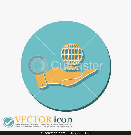 To use this stock image in your creative project, please select the size you need over to the right and click the "Add to Cart" button.
Your downloaded image will come with the Cutcaster watermark removed so don’t worry about the watermark you see on this page. hand holding a globe symbol. news. Symbol news. Icon globe planet stock vector clipart, hand holding a globe symbol. news. Symbol news. Icon globe planet by LittleCuckoo