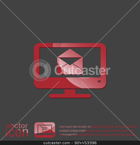 To use this stock image in your creative project, please select the size you need over to the right and click the "Add to Cart" button.
Your downloaded image will come with the Cutcaster watermark removed so don’t worry about the watermark you see on this page. monitor, letter envelope, mail icon stock vector clipart, monitor with symbol a letter envelope, mail icon by LittleCuckoo