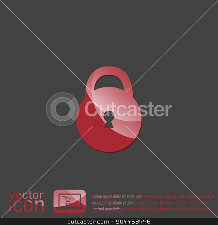 To use this stock image in your creative project, please select the size you need over to the right and click the "Add to Cart" button.
Your downloaded image will come with the Cutcaster watermark removed so don’t worry about the watermark you see on this page. padlock icon stock vector clipart, padlock symbol icon by LittleCuckoo