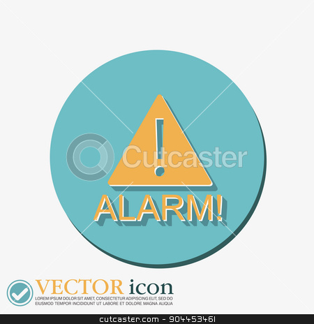 To use this stock image in your creative project, please select the size you need over to the right and click the "Add to Cart" button.
Your downloaded image will come with the Cutcaster watermark removed so don’t worry about the watermark you see on this page. Exclamation Sign icon stock vector clipart, Exclamation Sign icon, alarm sign by LittleCuckoo