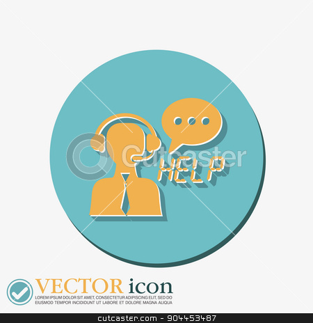 To use this stock image in your creative project, please select the size you need over to the right and click the "Add to Cart" button.
Your downloaded image will come with the Cutcaster watermark removed so don’t worry about the watermark you see on this page. customer support stock vector clipart, customer support avatar by LittleCuckoo