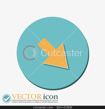 To use this stock image in your creative project, please select the size you need over to the right and click the "Add to Cart" button.
Your downloaded image will come with the Cutcaster watermark removed so don’t worry about the watermark you see on this page. web arrow stock vector clipart, web arrow symbol by LittleCuckoo