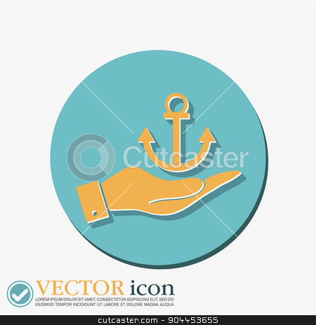 To use this stock image in your creative project, please select the size you need over to the right and click the "Add to Cart" button.
Your downloaded image will come with the Cutcaster watermark removed so don’t worry about the watermark you see on this page. hand holding a Nautical Anchor vector. anchor seafaring character. icon marine instrument stock vector clipart, hand holding a Nautical Anchor vector. anchor seafaring character. icon marine instrument by LittleCuckoo