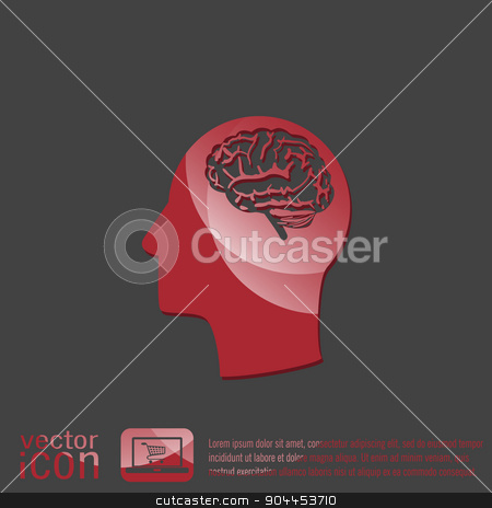To use this stock image in your creative project, please select the size you need over to the right and click the "Add to Cart" button.
Your downloaded image will come with the Cutcaster watermark removed so don’t worry about the watermark you see on this page. Vector Icon head with brain. Mind and science stock vector clipart, Vector Icon head with brain. Mind and science by LittleCuckoo