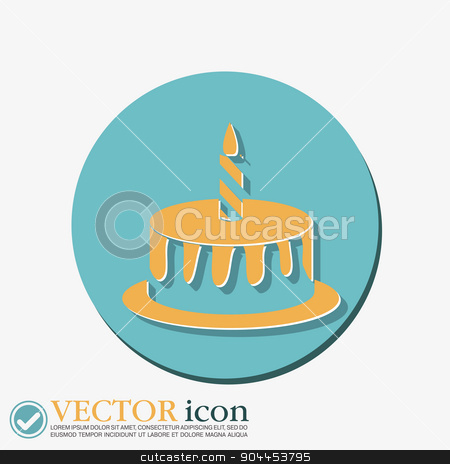 To use this stock image in your creative project, please select the size you need over to the right and click the "Add to Cart" button.
Your downloaded image will come with the Cutcaster watermark removed so don’t worry about the watermark you see on this page. birthday cake icon stock vector clipart, birthday cake icon. symbol of cake. Celebrating the birthday of the loaf . by LittleCuckoo