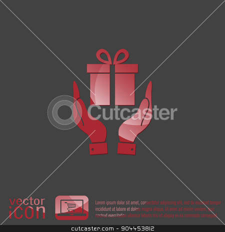 To use this stock image in your creative project, please select the size you need over to the right and click the "Add to Cart" button.
Your downloaded image will come with the Cutcaster watermark removed so don’t worry about the watermark you see on this page. hand holding a Holiday Gift Box Icon. Vector illustration stock vector clipart, hand holding a Holiday Gift Box Icon. Vector illustration by LittleCuckoo