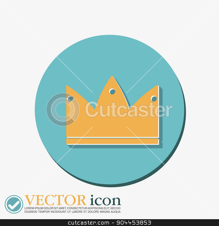 To use this stock image in your creative project, please select the size you need over to the right and click the "Add to Cart" button.
Your downloaded image will come with the Cutcaster watermark removed so don’t worry about the watermark you see on this page. crown icon stock vector clipart, crown icon by LittleCuckoo