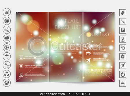 To use this stock image in your creative project, please select the size you need over to the right and click the "Add to Cart" button.
Your downloaded image will come with the Cutcaster watermark removed so don’t worry about the watermark you see on this page. Tri-Fold Brochure mock up vector design. Smooth unfocused bokeh background. stock vector clipart, Tri-Fold Brochure mock up vector design. Smooth unfocused bokeh background. Corporate Business Style by LittleCuckoo